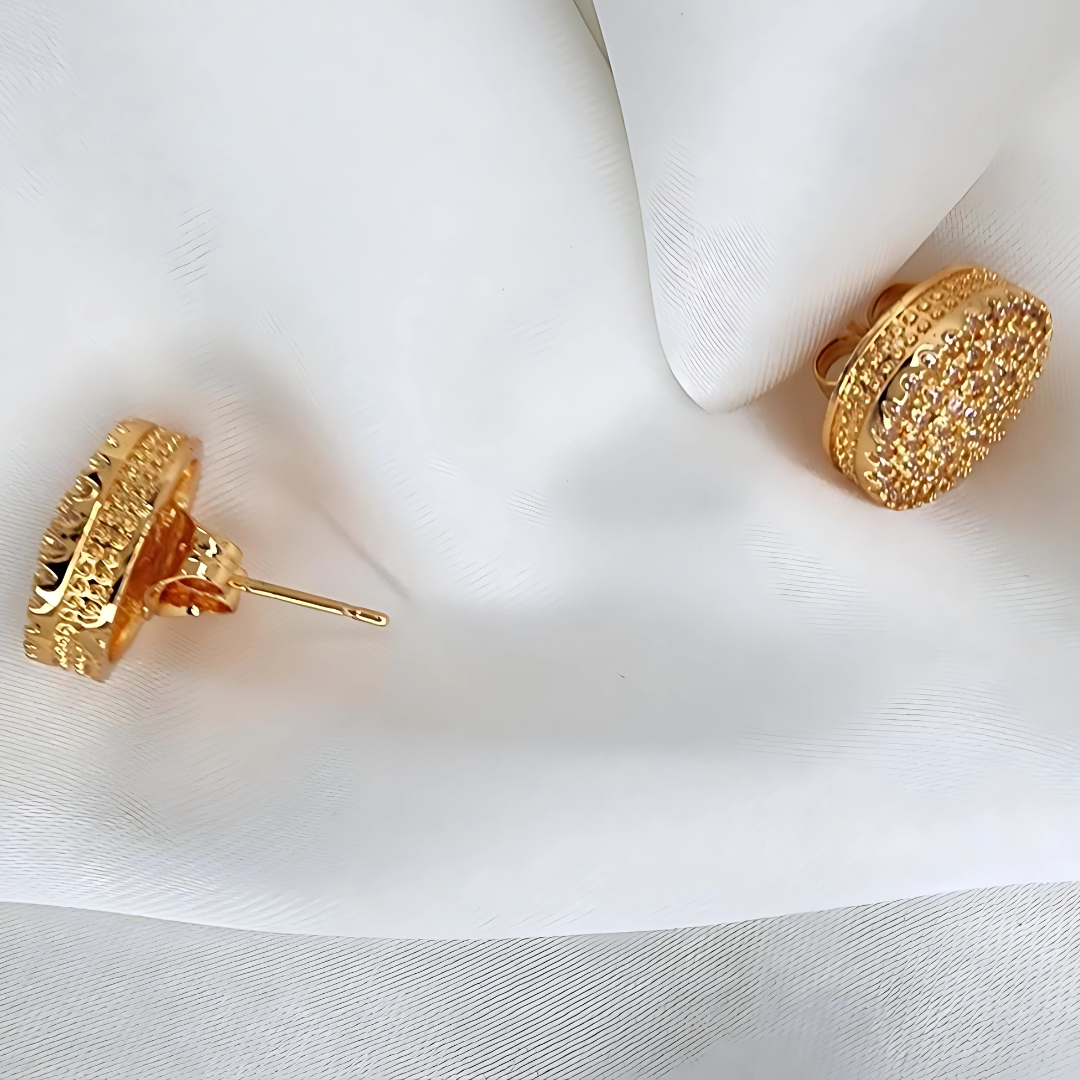 Best Golden Stone-Studded Earrings: Timeless Elegance